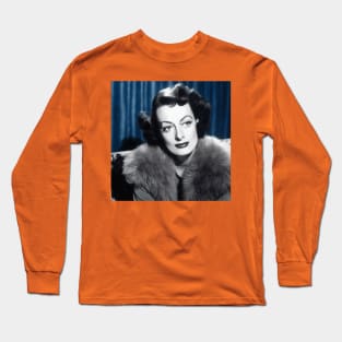 Pensive Joan Crawford looking to side Long Sleeve T-Shirt